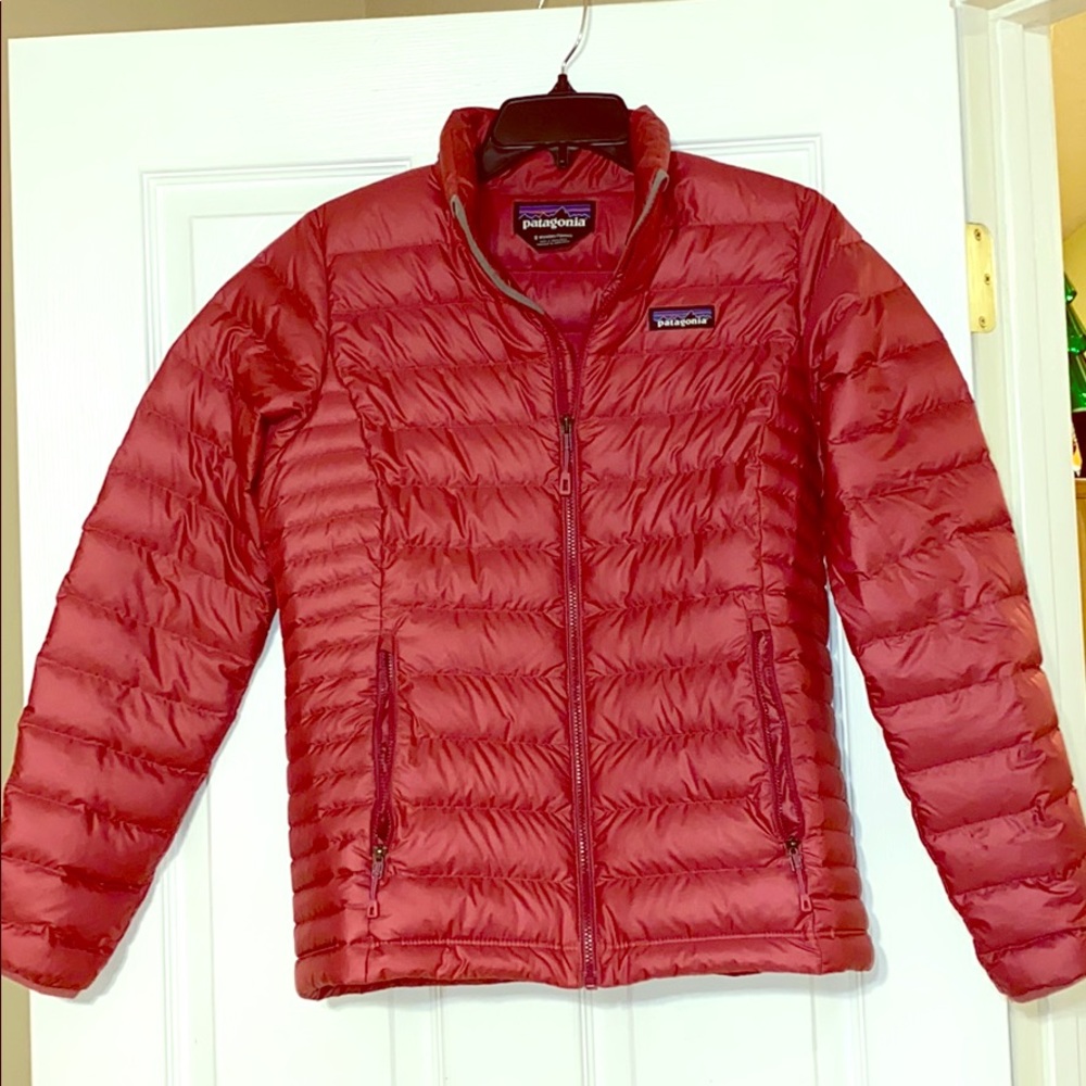 Patagonia Down Sweater Coat Star Pink Small